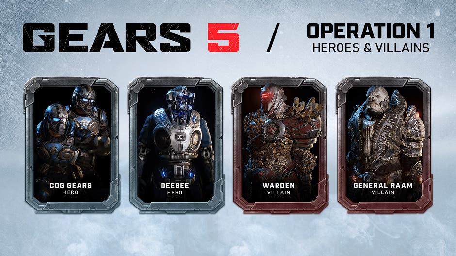gears 5 heroes y villanos pack 1