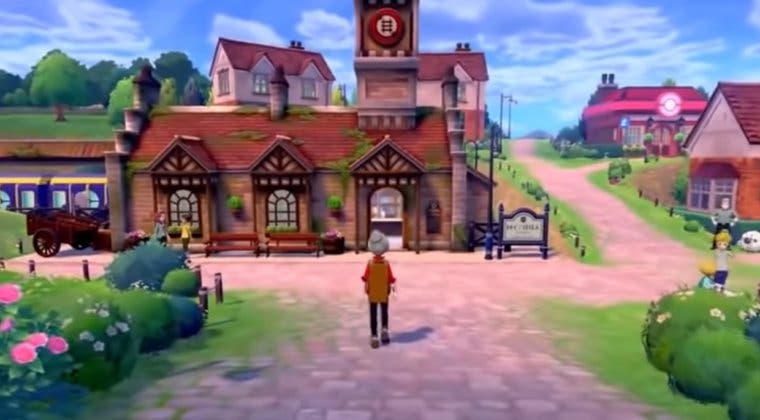 Imagen de Pokémon Espada y Escudo luce un gameplay de su primer pueblo