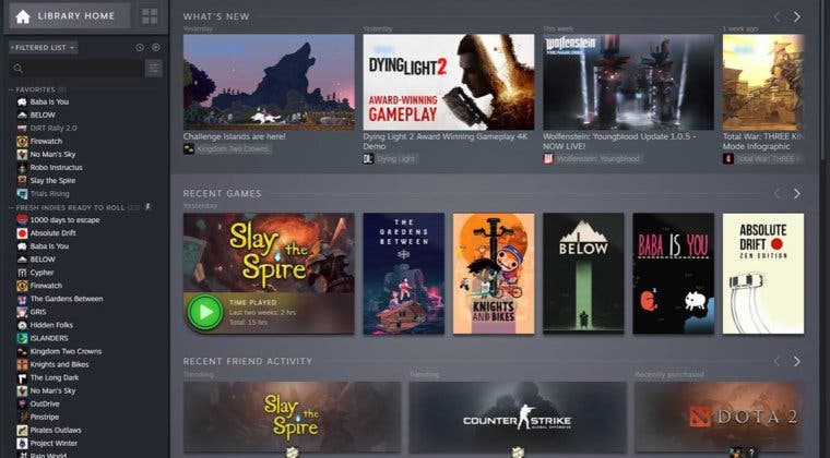 Imagen de ¿Cómo es la nueva biblioteca de Steam? Descubre sus novedades