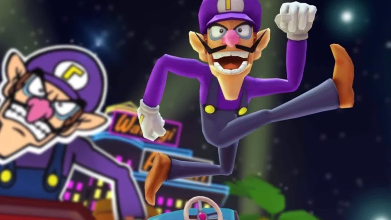 mario kart tour waluigi