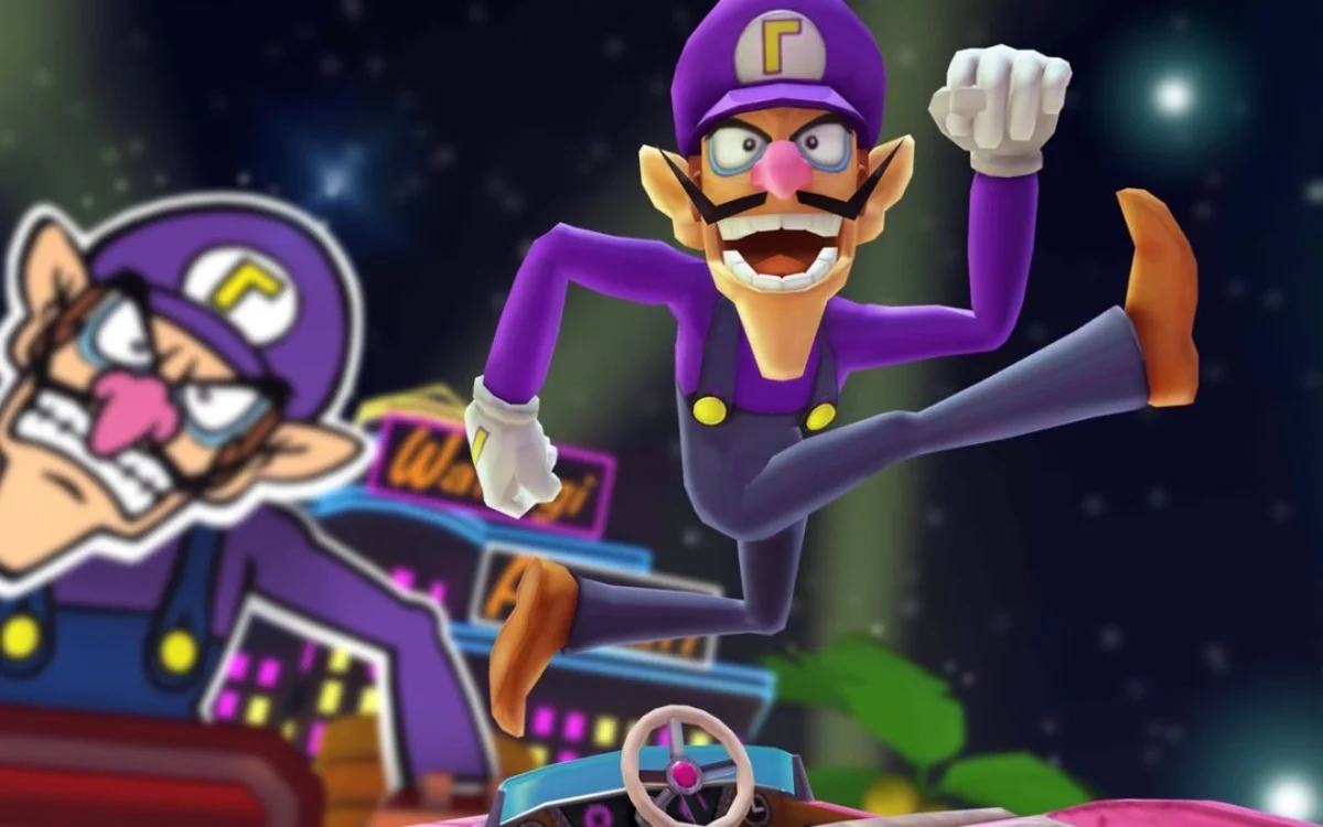 mario kart tour waluigi