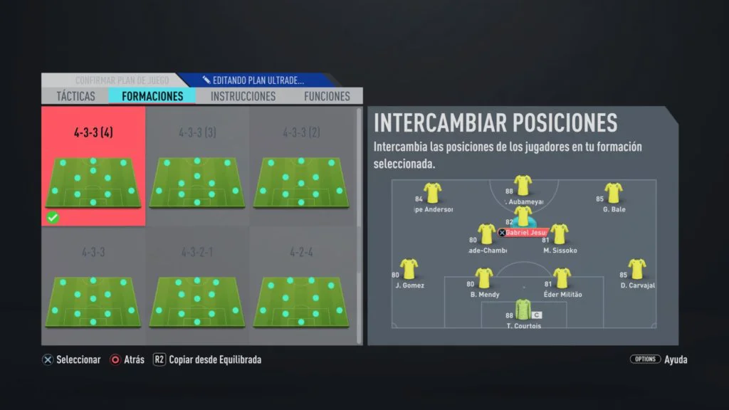 FIFA 20 C FUT en los menus