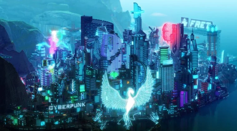 Imagen de Cyberpunk 2077 se fusiona con Minecraft en esta increíble construcción