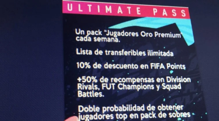 Imagen de Se filtra un Pase Premium para FIFA 20 Ultimate Team