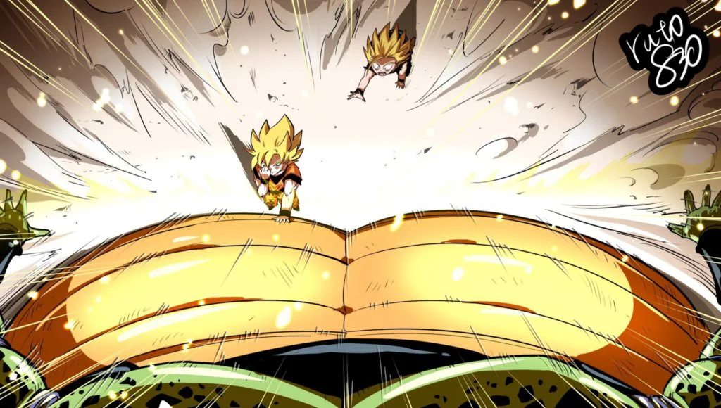dbz goku cell 2