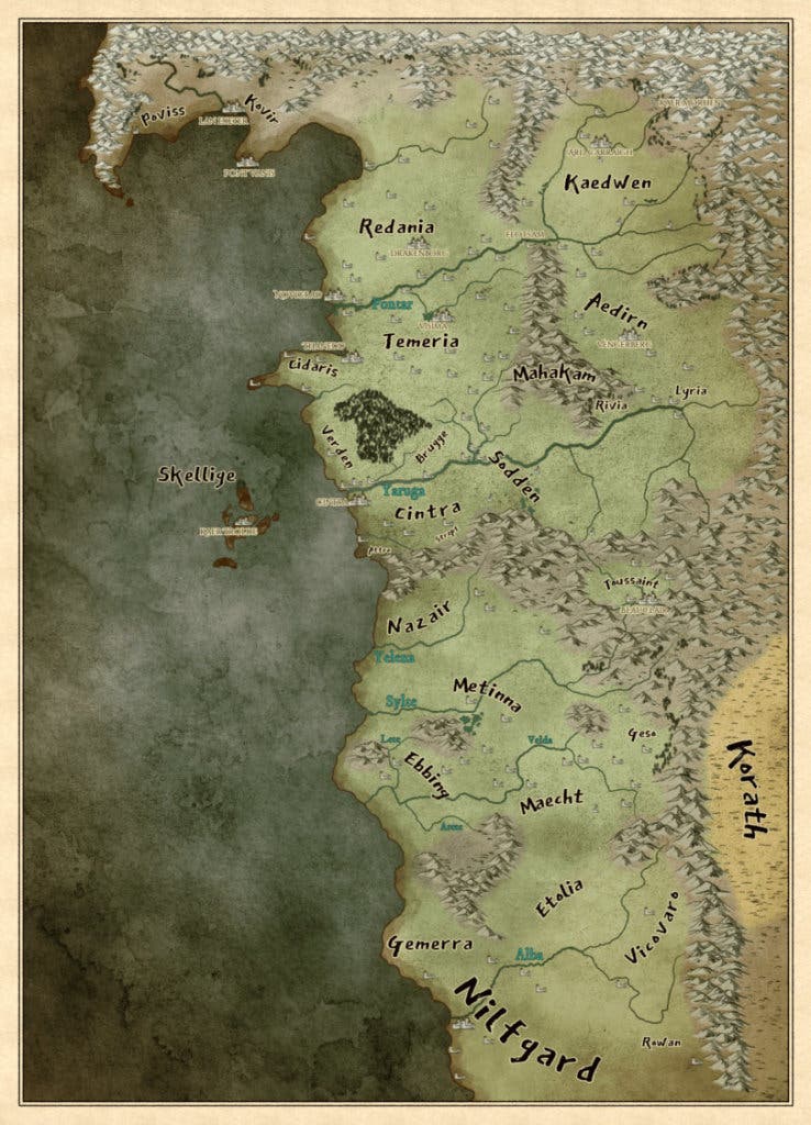 the witcher map 1