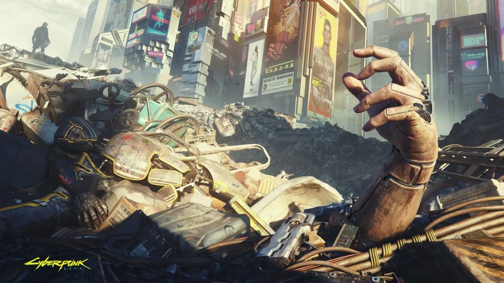 Cyberpunk 2077 sucio neon