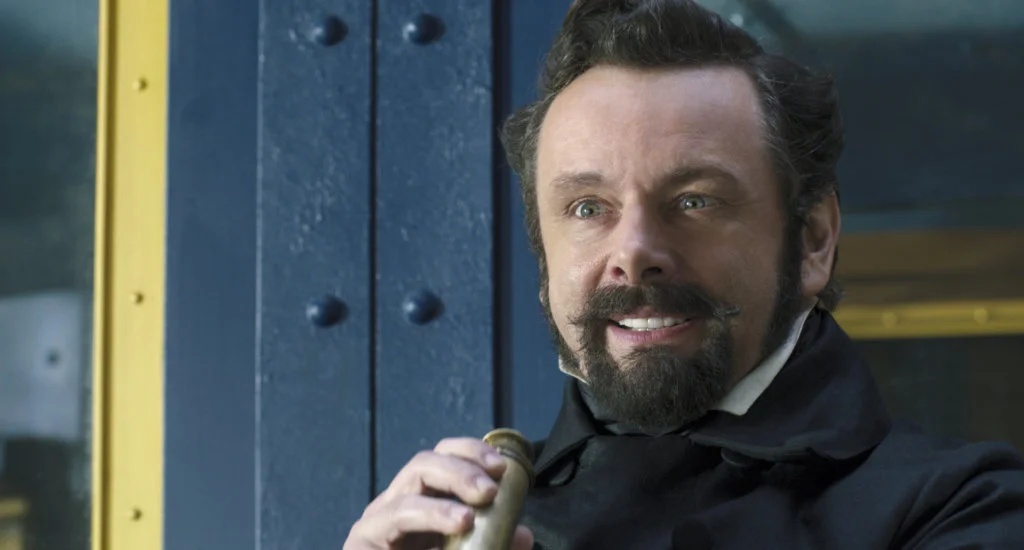 Michael Sheen interpreta al Dr. Blair Müdfly, pero se le nota incómodo en el papel.