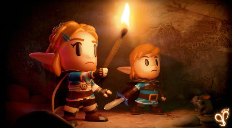Imagen de Así se vería la secuela de The Legend of Zelda: Breath of the Wild con el estilo de Link's Awakening