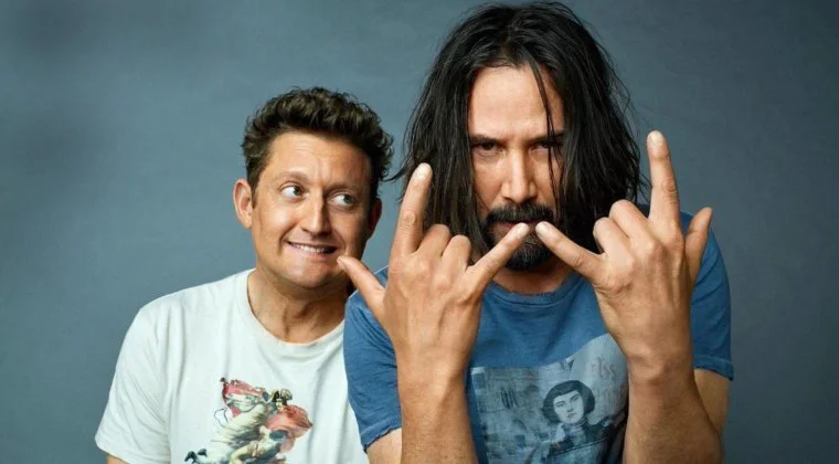 Imagen de Keanu Reeves y Alex Winter se van de concierto en la nueva imagen de Bill y Ted 3
