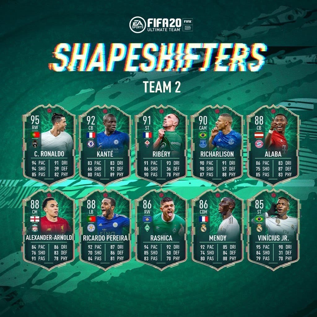 Segundo equipo transferible Shapeshifters FIFA 22 Ultimate Team