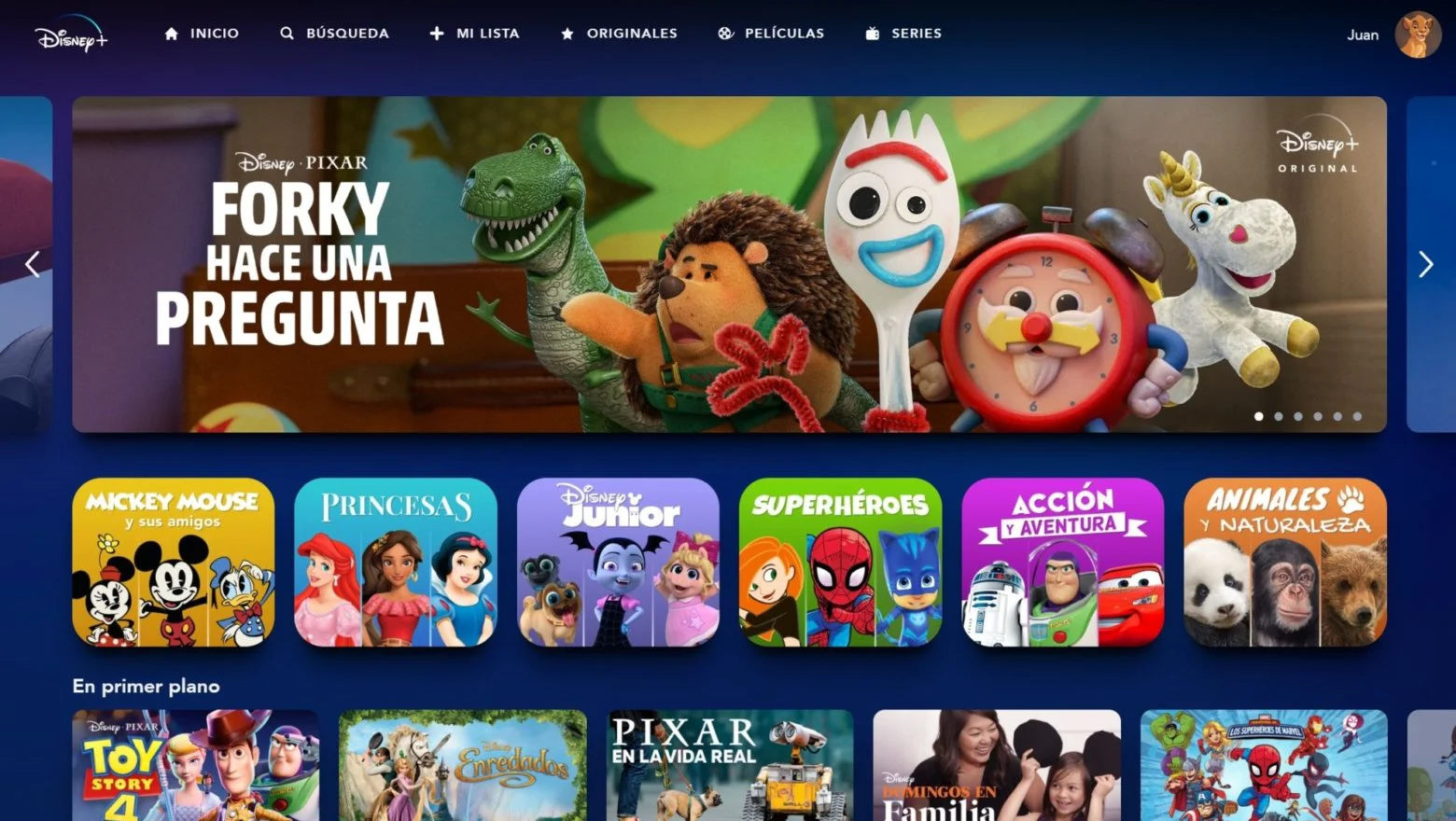 Disney Plus niños infantil
