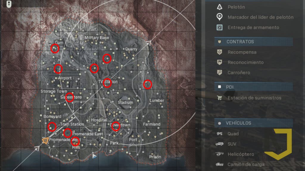 COD Warzone bunkers mapa 2