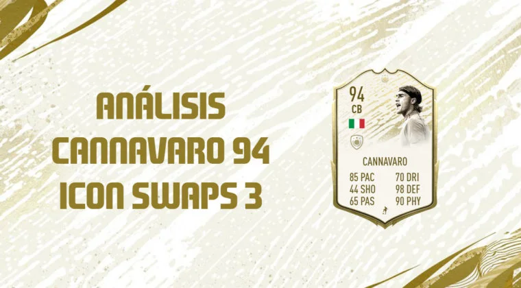 Imagen de FIFA 20 Icon Swaps 3: análisis del Icono Cannavaro Moments