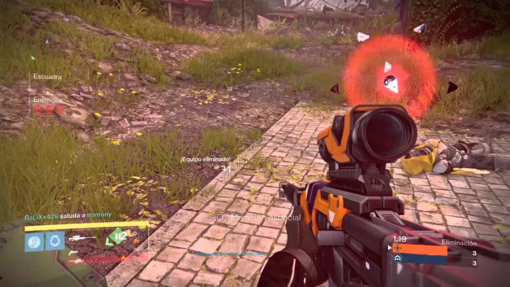 Destiny 2 luz que deja el cadaver en eliminacion