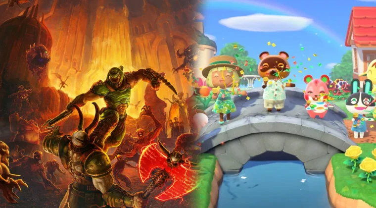 Imagen de Animal Crossing y Doom juntos en un... ¿videoclip de Heavy Metal?