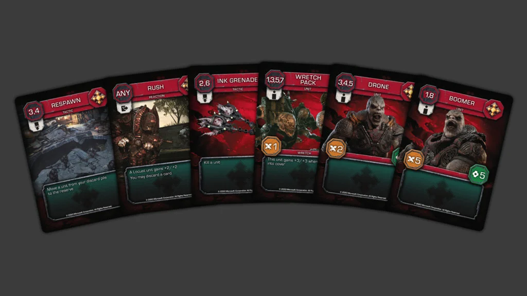 Gears of War juego de cartas