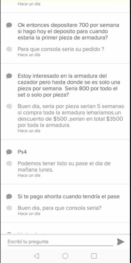 Precios por el set de armadura de destiny 2
