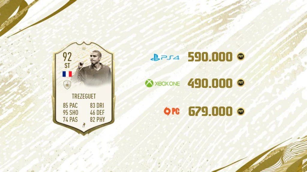 Trezeguet Precios