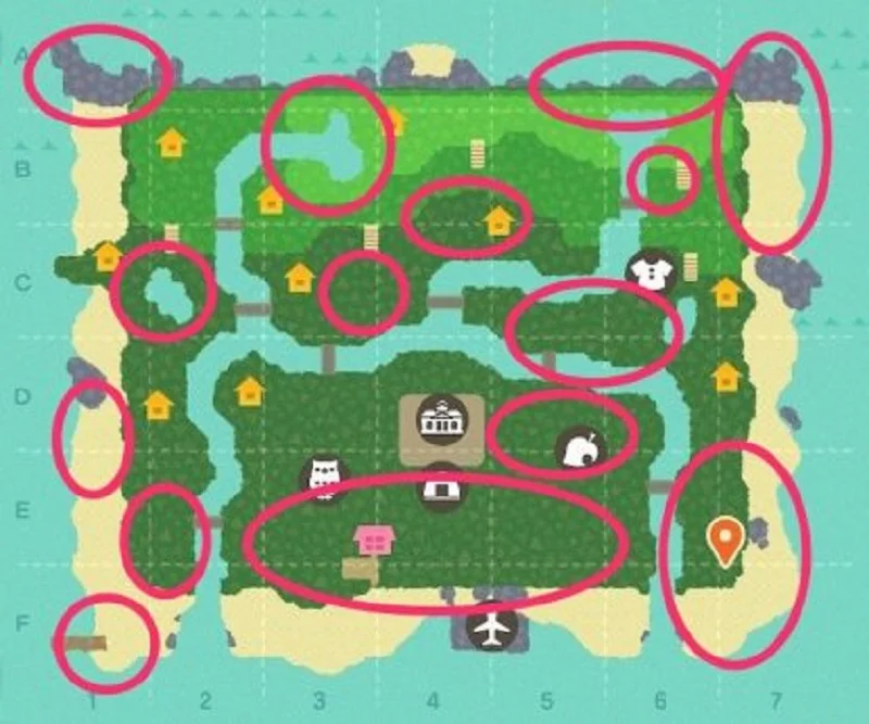 animal crossing mapa