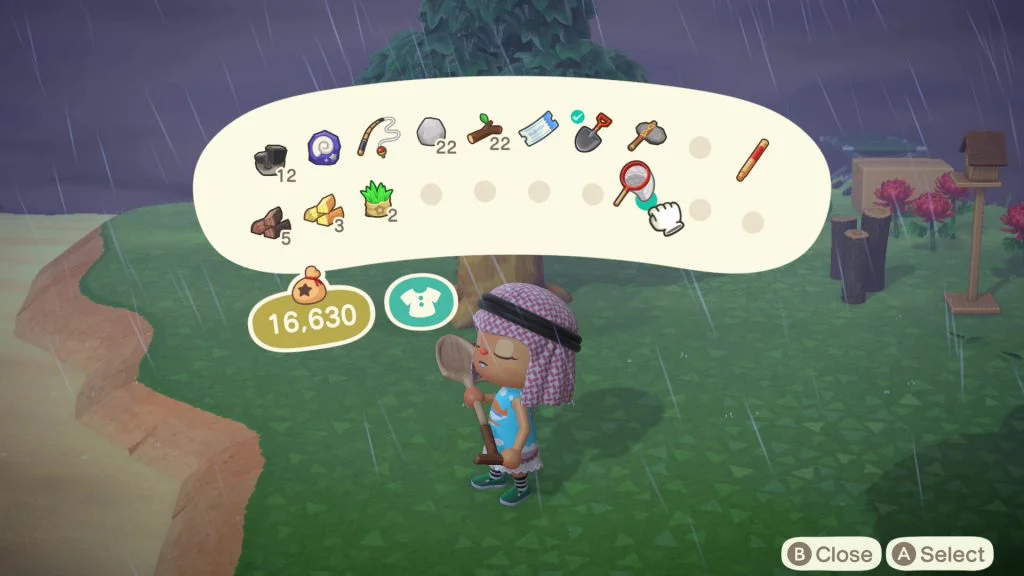 animal crossing new horizons inventory