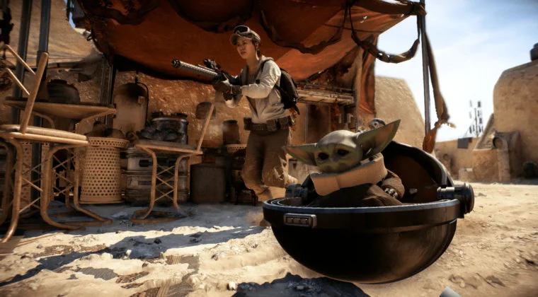 Imagen de Baby Yoda llega a Star Wars Battlefront 2 gracias a este curioso mod
