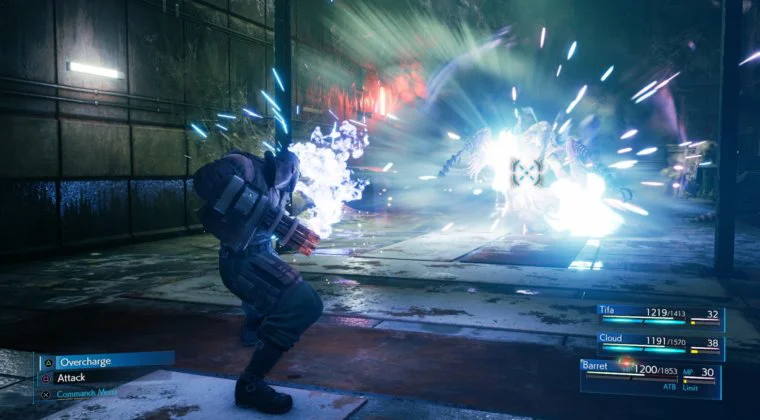 Imagen de Final Fantasy VII Remake detalla las habilidades de Barret, la Gramola y más
