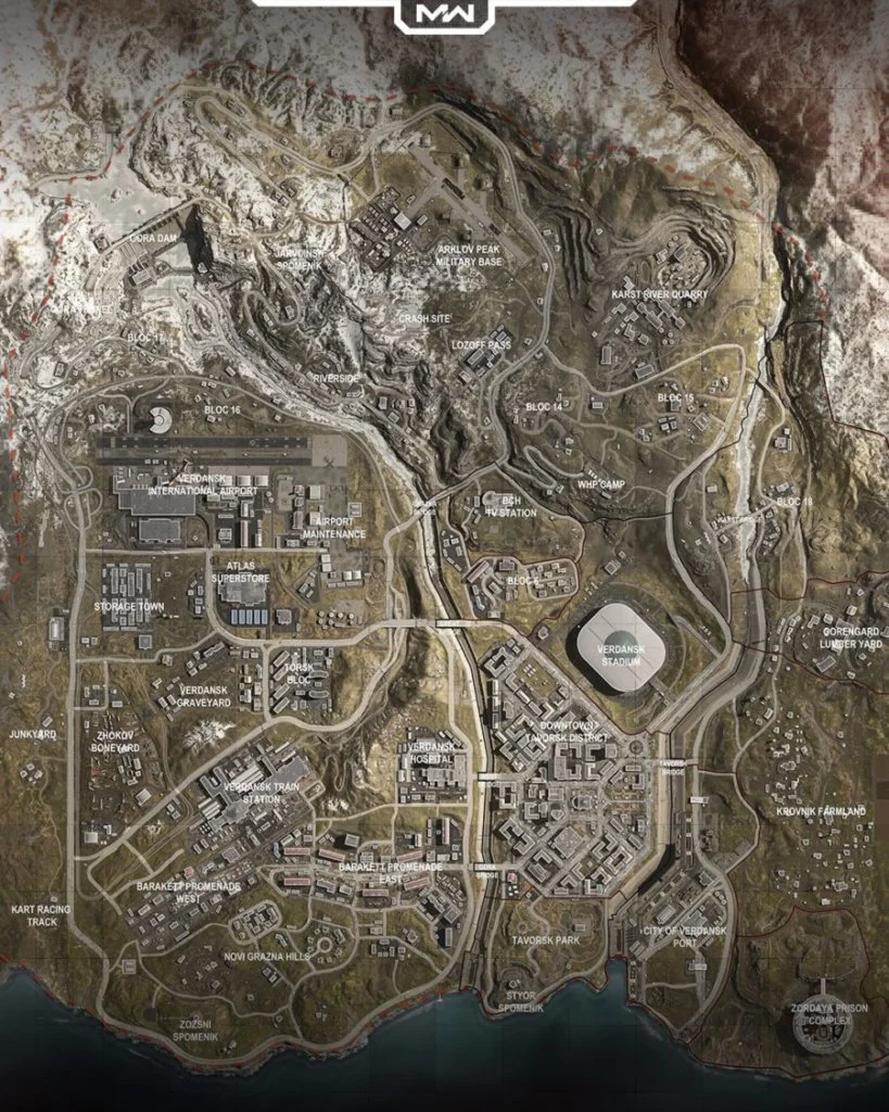 cod warzone mapa