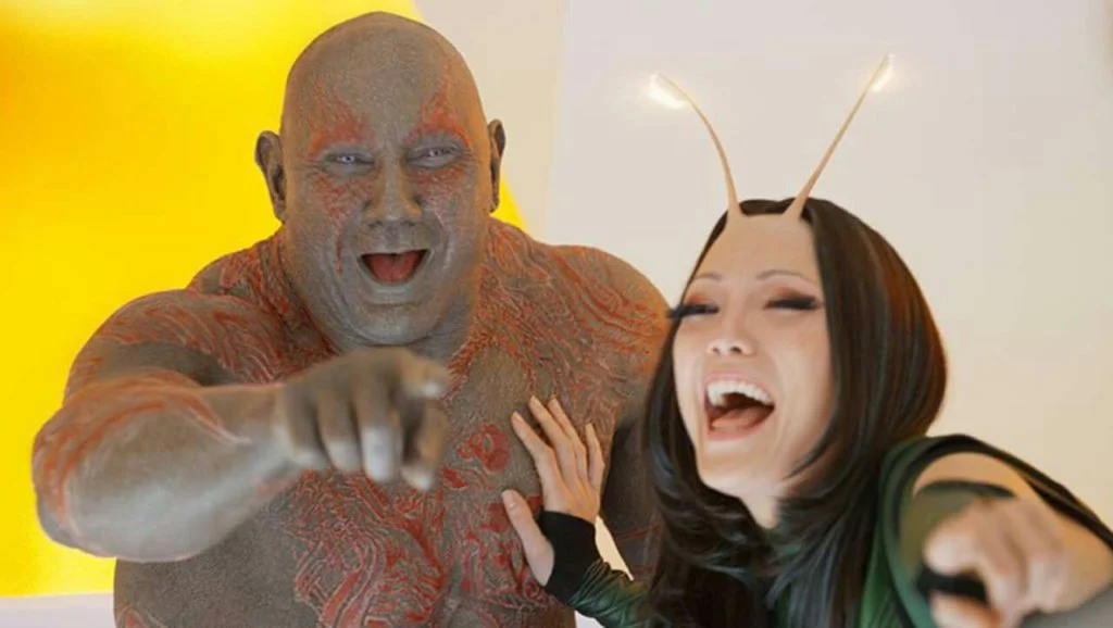 drax mantis guardianes galaxia 3