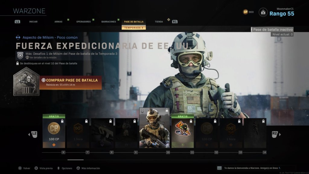 Fuerza expedicionaria - Warzone