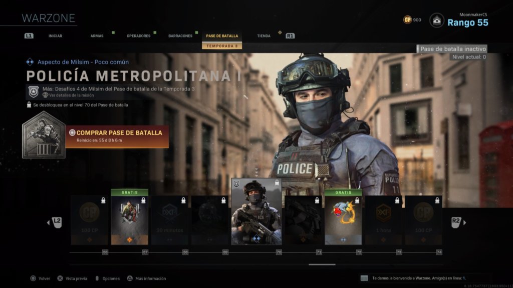 Policía Metropolitana - Warzone