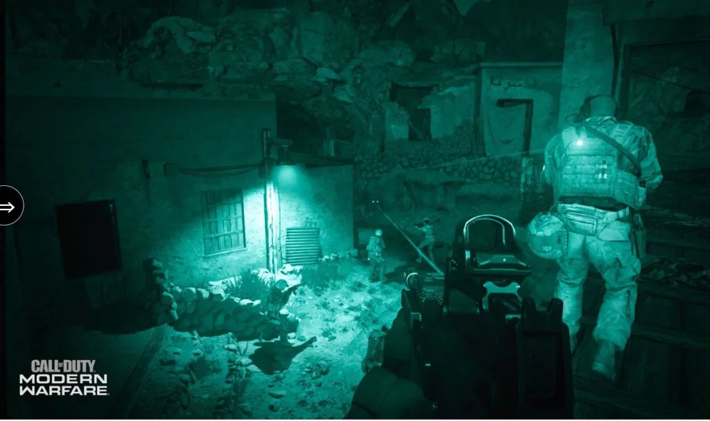 Call of Duty Modern Warfare nocturno
