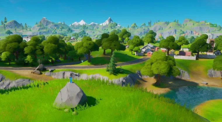 Imagen de Fortnite: Busca la espada de Skye clavada en piedra que se encuentra en un lugar elevado (solución)