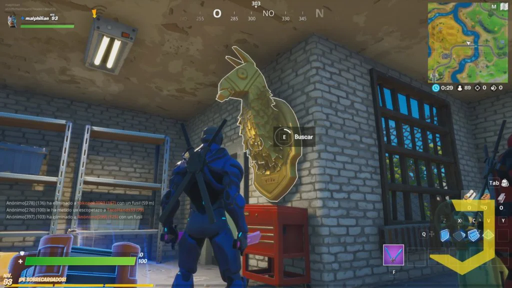 Fortnite llama dorada 5