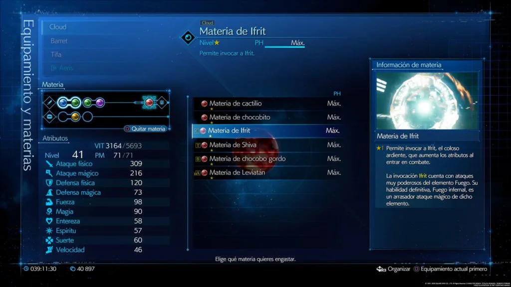 Invocaciones FinalFantasy7Remake FF7Remake