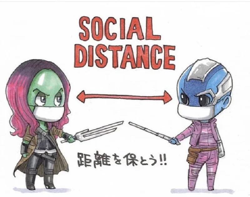 Nebula y Gamora