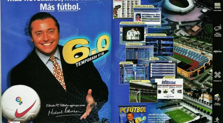 Imagen de Michael Robinson y PC Fútbol, su legado en la historia de los videojuegos en España