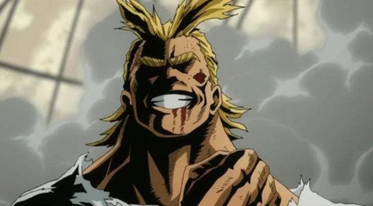 Imagen de Flipa con este cosplay de All Might, el Símbolo de la paz de My Hero Academia