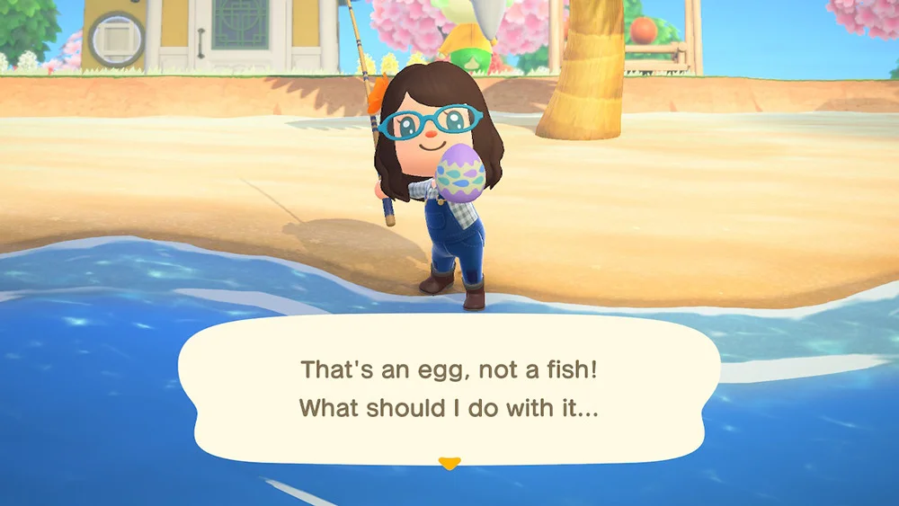 animal crossing new horizons bunny day water egg
