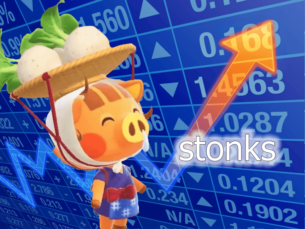 animal crossing stonks min min