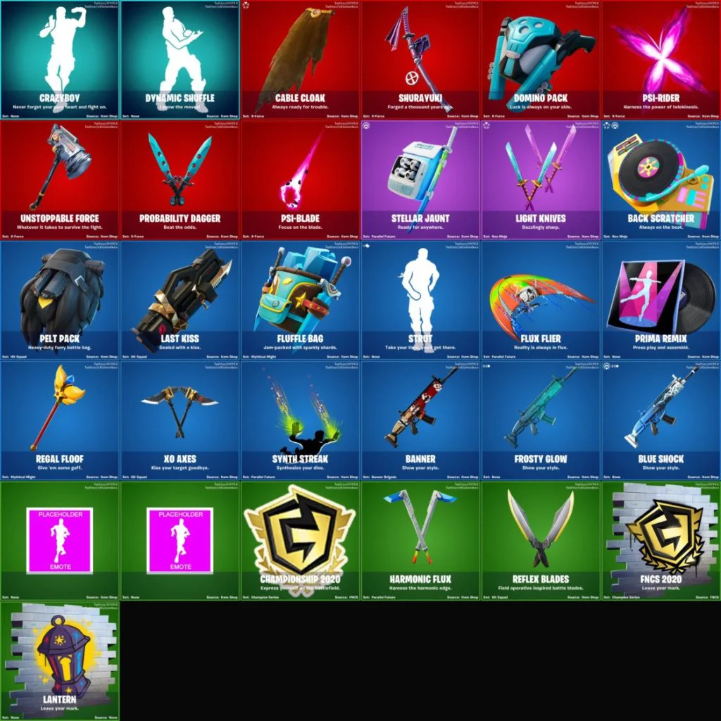 fortnite 12 40 cosmeticos