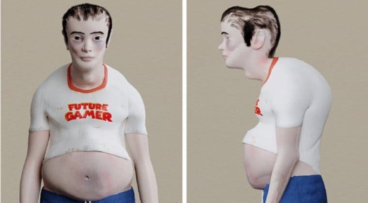 Imagen de Un 'estudio' muestra la horrible deformación de un gamer en 20 años