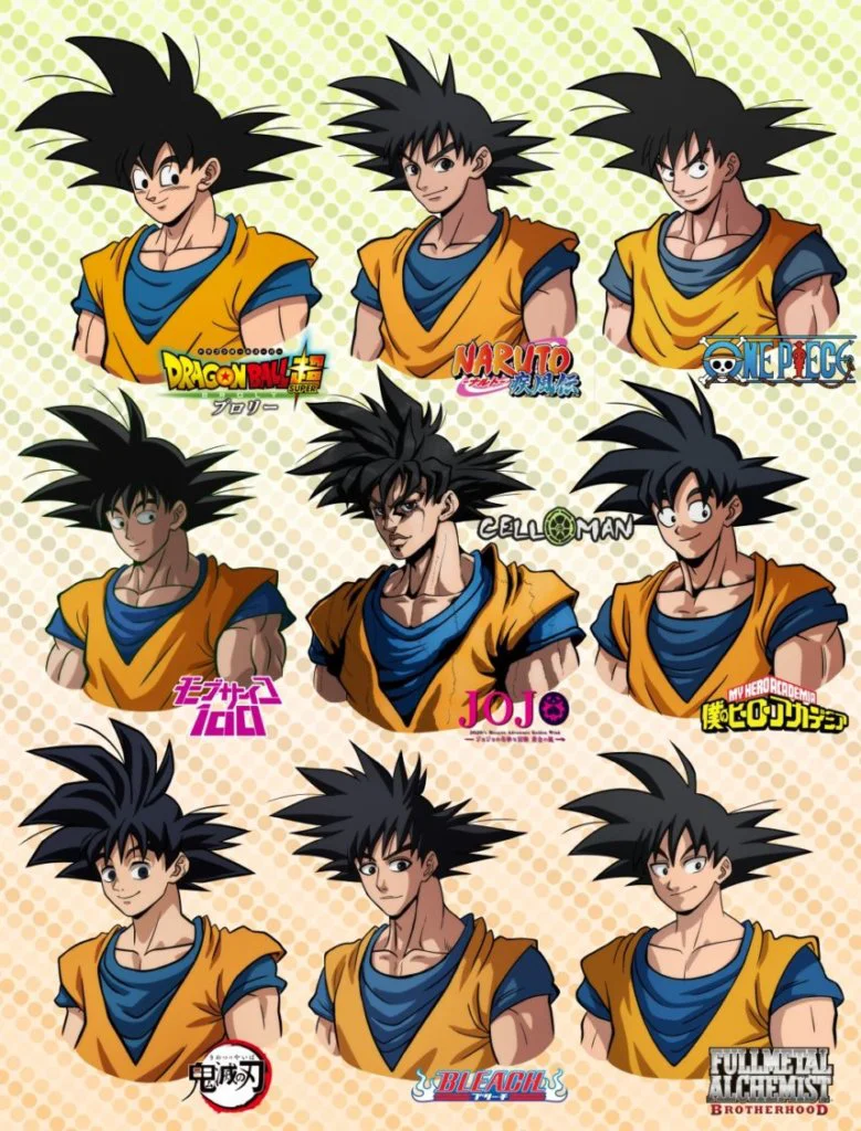 goku dragon ball otros animes
