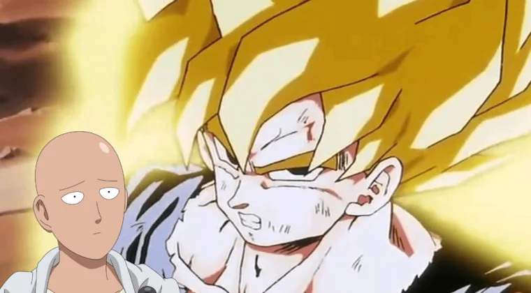 Imagen de Goku (Dragon Ball) contra Saitama (One Punch Man); la increíble animación fan