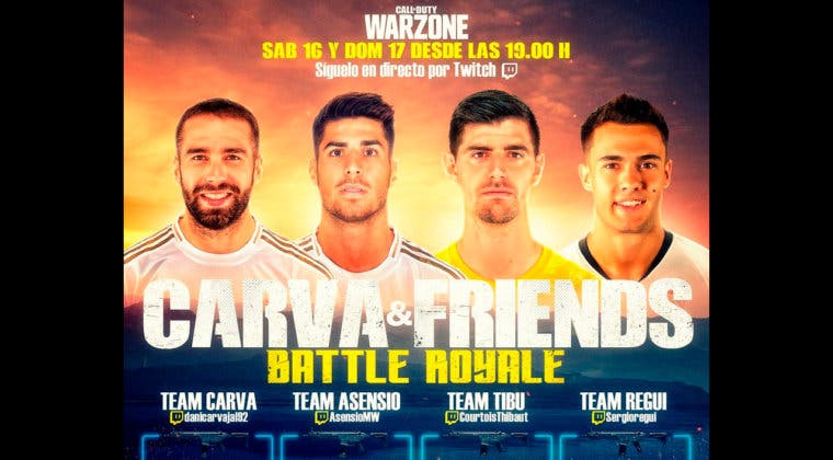 Imagen de Dani Carvajal organiza un torneo de Warzone con Courtois, Asensio y Reguilón