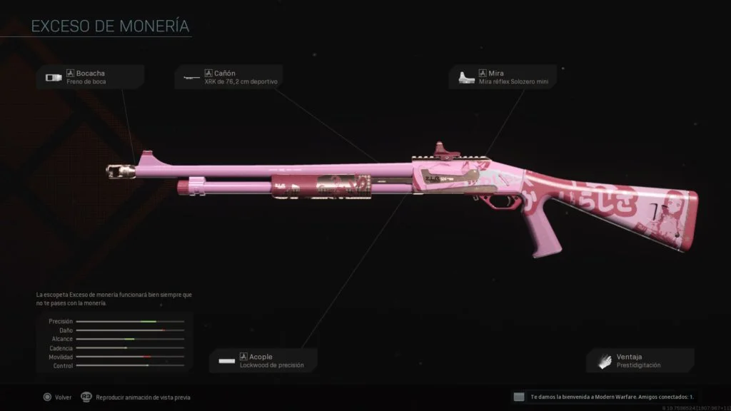 Escopeta anime Modern Warfare Warzone