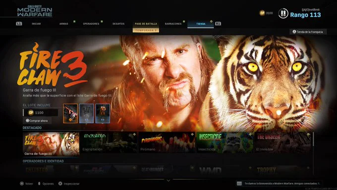 Tiger King Modern Warfare 1