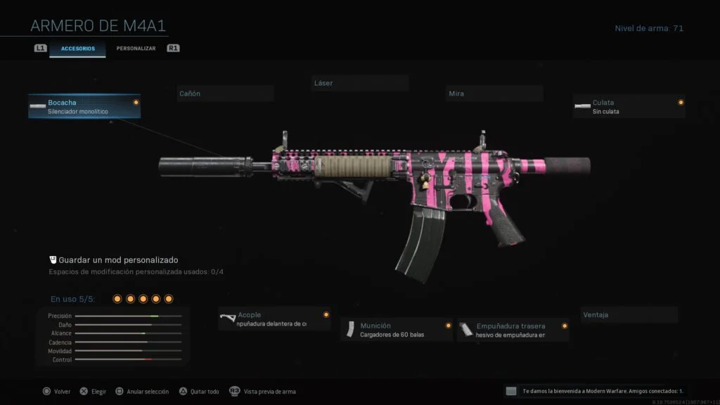 Clase M4A1 Warzone