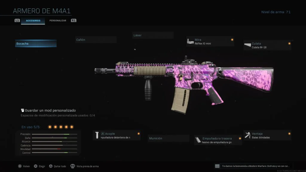 Clase M4A1 Modern Warfare
