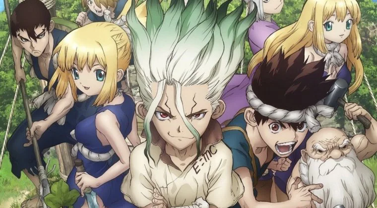 Imagen de La temporada 2 de Dr. Stone muestra el diseño de sus personajes
